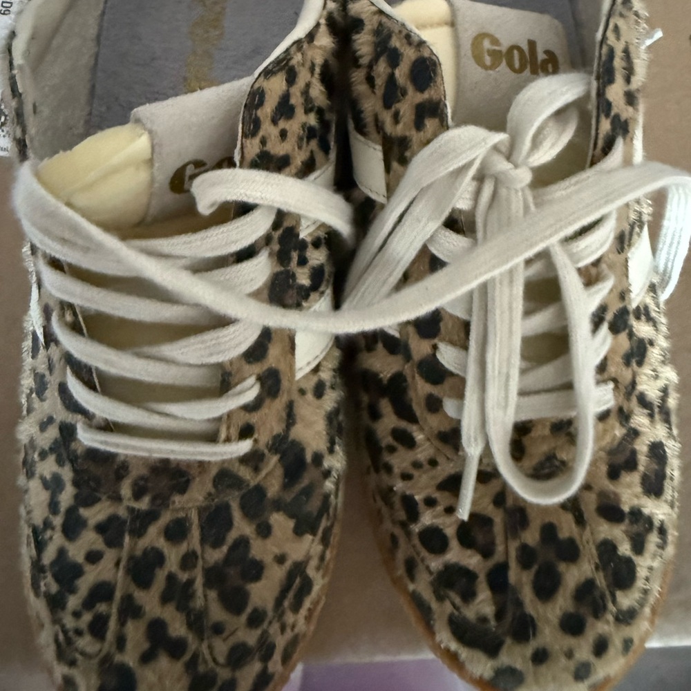 Gola Animal Print Sneakers with White Accents - Picture 2 of 3